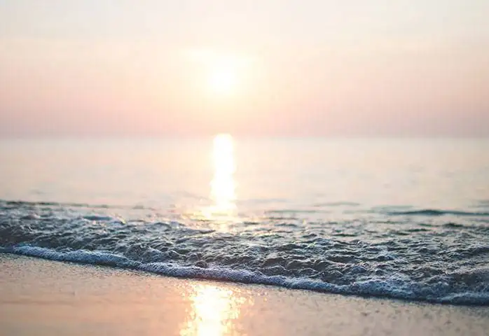 Waves on the beach.